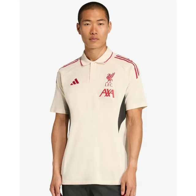LFC adidas Mens 25/26 Domestic Training Polo White
