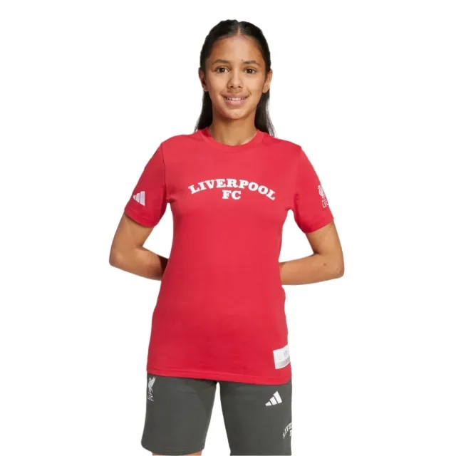 LFC adidas Youth 25/26 US Pack Tee Red