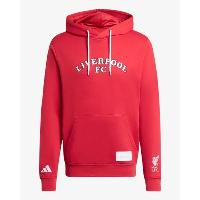 LFC adidas Mens 25/26 US Pack Hoodie Red