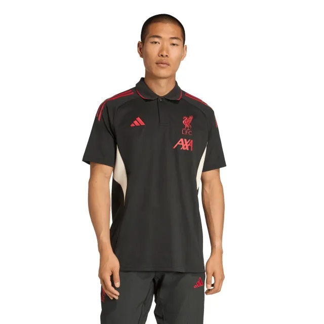 LFC adidas Mens 25/26 Domestic Training Polo Black