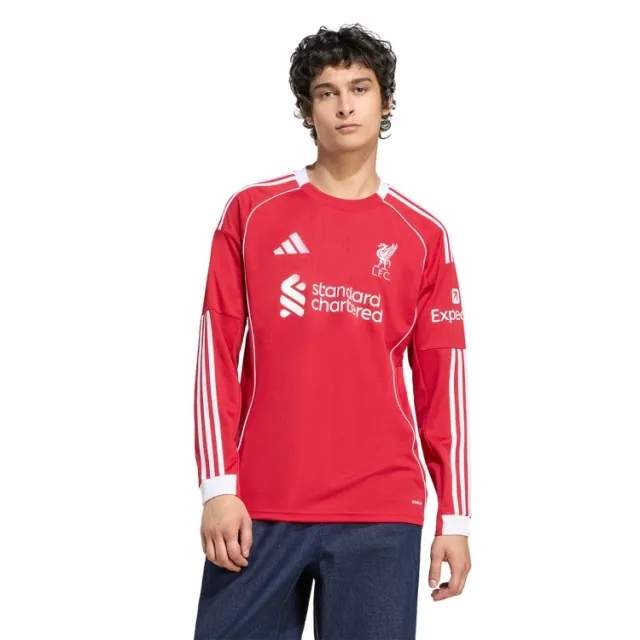 LFC adidas Mens 25/26 Home Long Sleeve Jersey