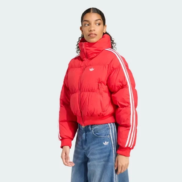 adidas Adicolor Cropped Synthetic Down Puffer