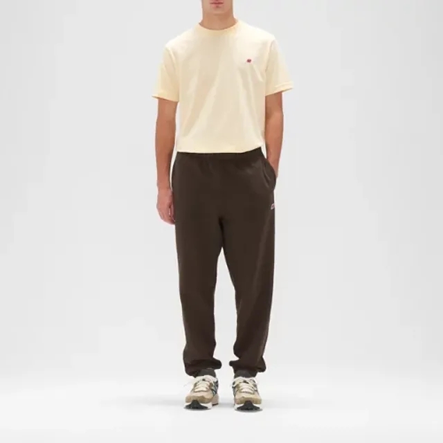 New Balance Men's Made in USA Core Sweatpant in Brown Cotton Fleece