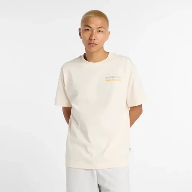 New Balance Men's Athletics Intelligent Choice T-Shirt in White Cotton