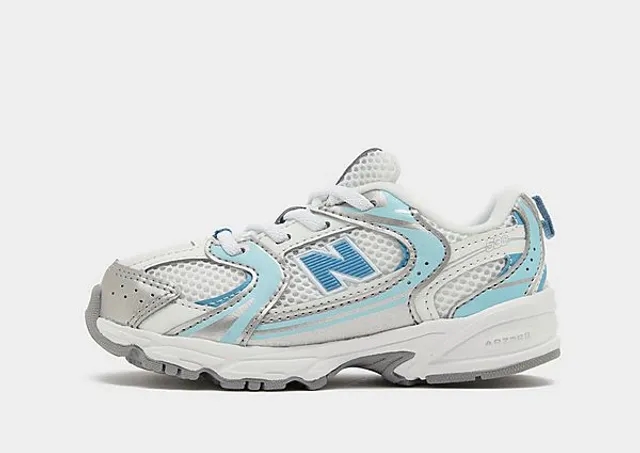 New Balance Infants' 530 BUNGEE in White/Blue Synthetic