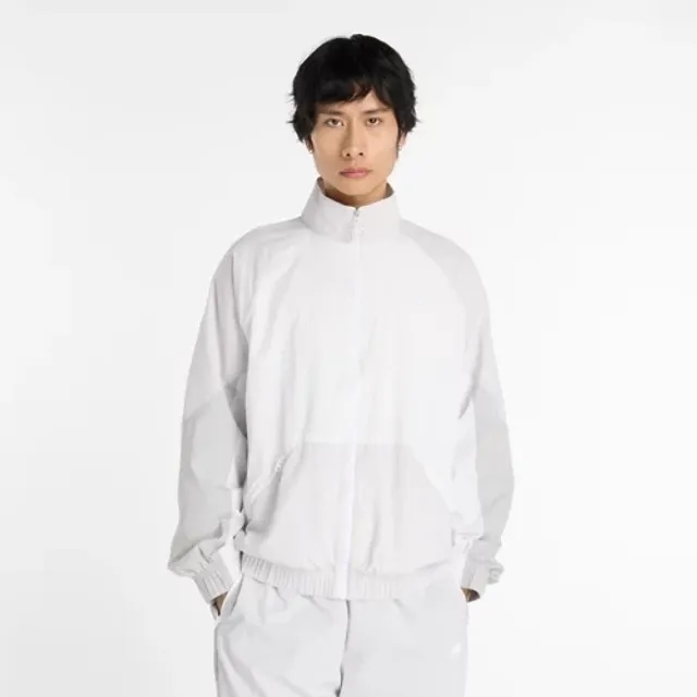 New Balance Men's Achieve Jacket in Grey Polywoven