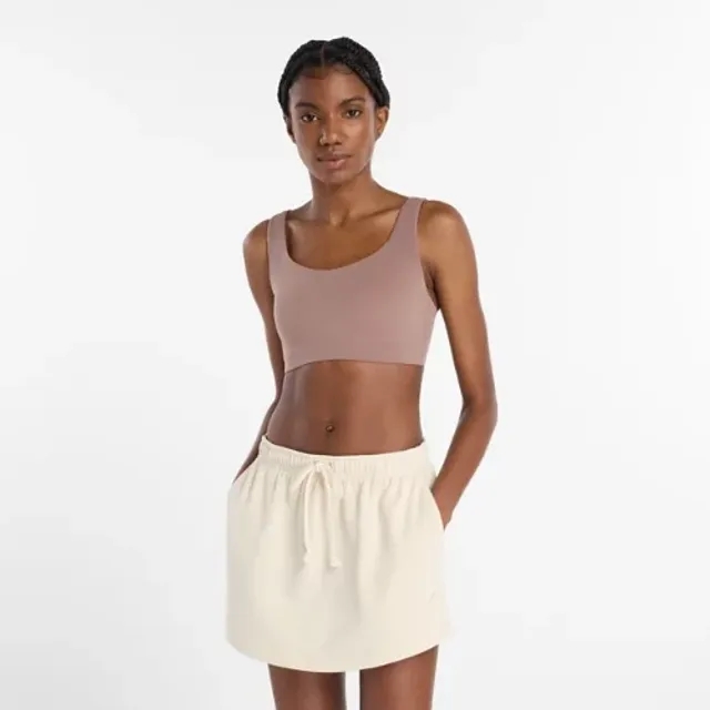 New Balance Women's NB Harmony Yoga Bra in Brown Poly Knit