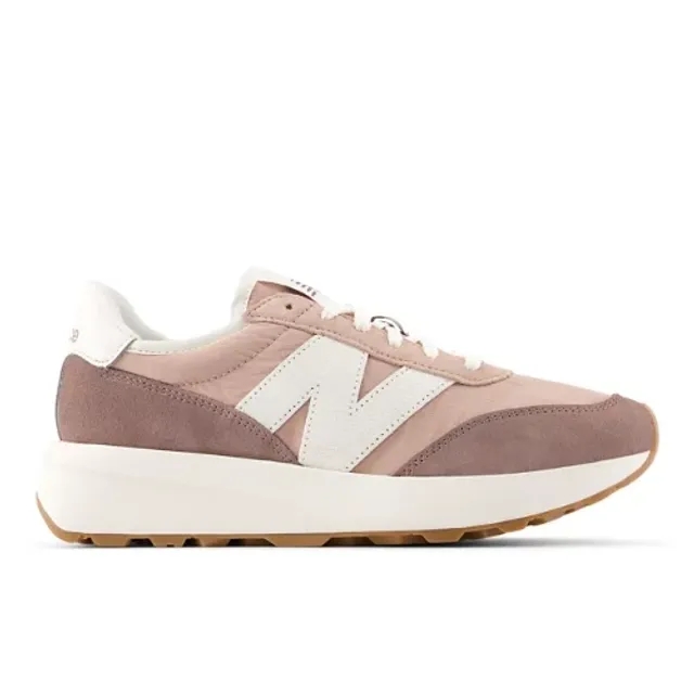 New Balance Unisex 370 in Brown Suede/Mesh