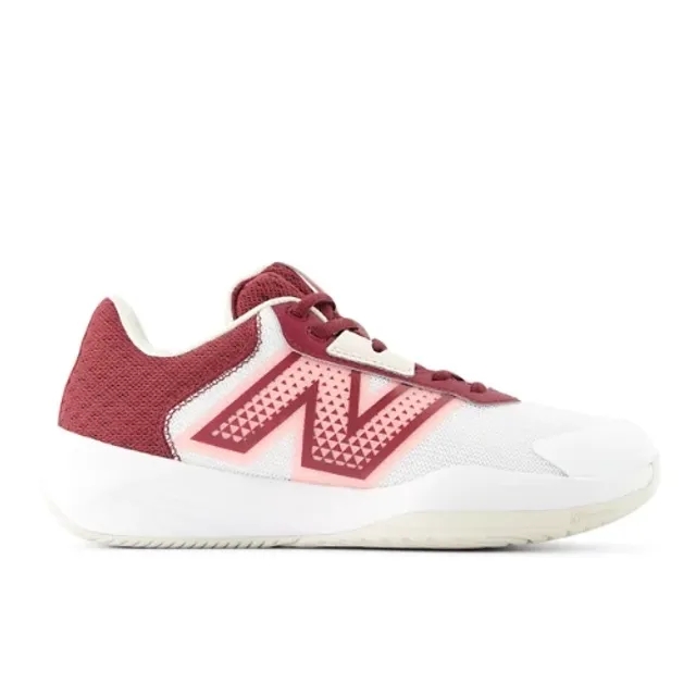 New Balance Women's 696v6 in White/Red Synthetic