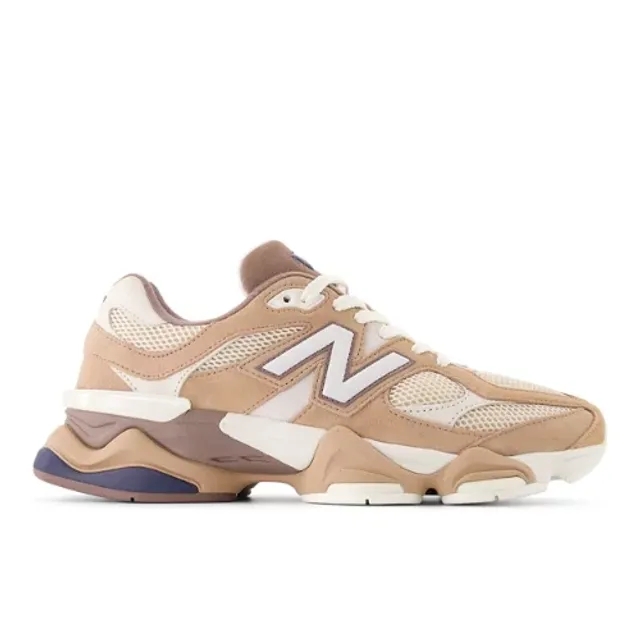 New Balance Unisex 9060 in Brown/Beige/Blue Suede/Mesh