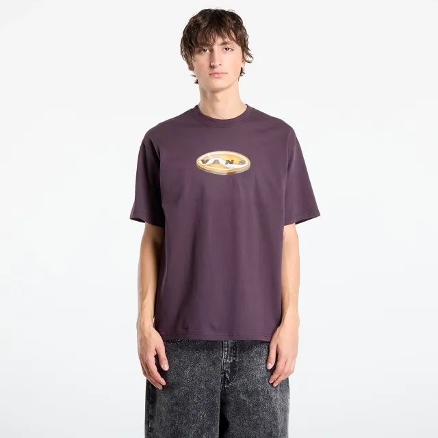 T-Shirt Vans 3D Retroval Short Sleeve Tee Dark Port L