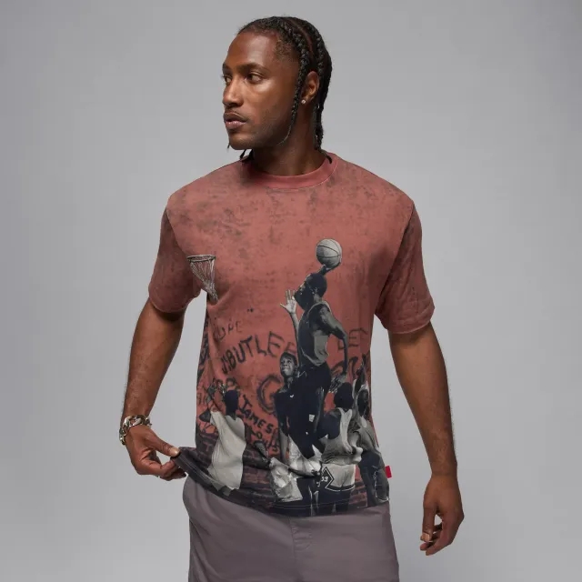 Nike Air Jordan 85 Men's Graphic T-Shirt - Red - Cotton