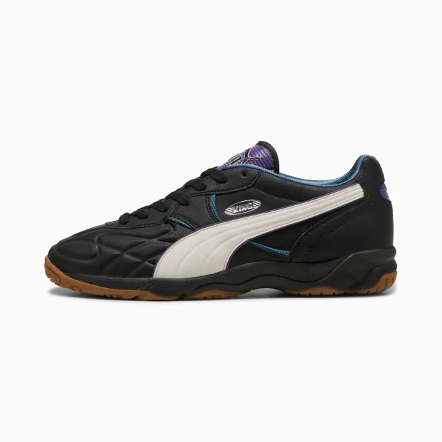 PUMA King Indoor Street Soccer 94 Sneakers Unisex, Black/Vapor Grey, size 10