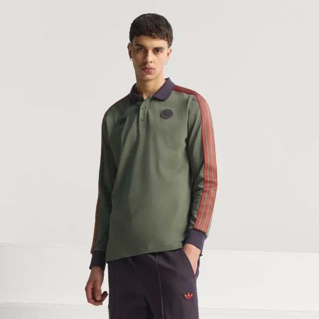 adidas FC Bayern Terrace Icons Long Sleeve Polo Shirt