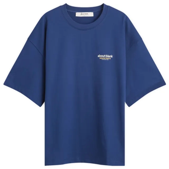 about:blank Men's Tour T-Shirt Estate Blue/Yellow/Ecru