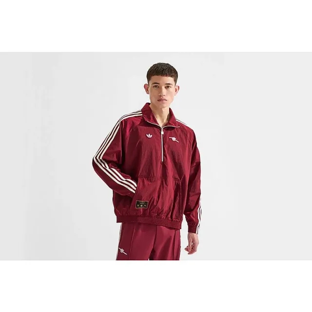Arsenal adidas 25/26 Terrace Icons Half Zip Jacket, Burgundy