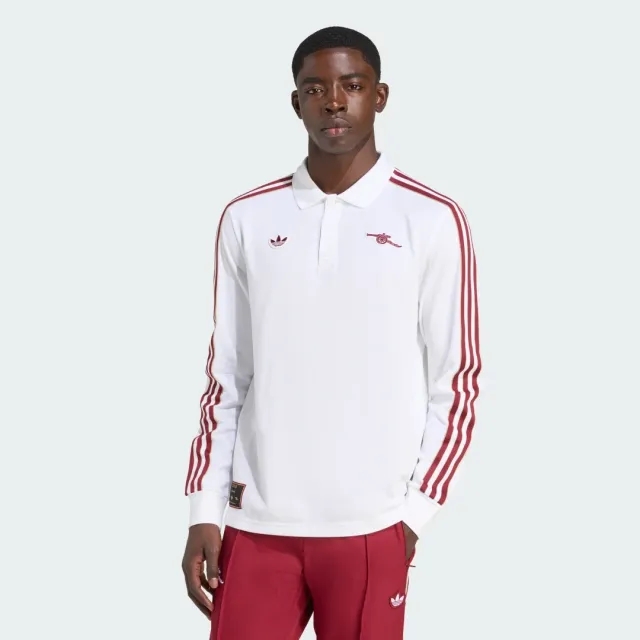 adidas Originals adidas Arsenal Terrace Icons Long Sleeve Polo Shirt