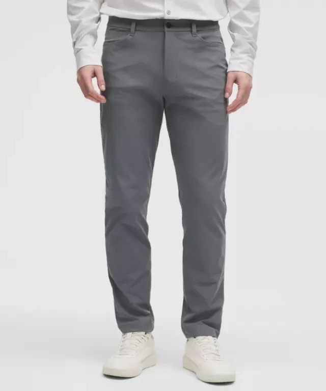 lululemon – Men's ABC Classic-Fit 5 Pocket Trousers 32L Warpstreme – Color Grey – Size 28