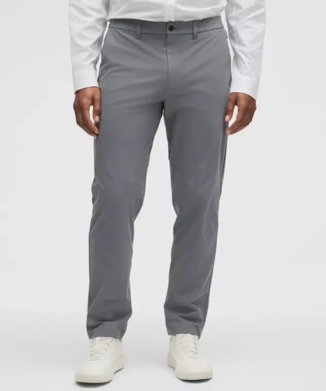 lululemon – Men's ABC Classic-Fit Trousers 32L Warpstreme – Color Grey – Size 28