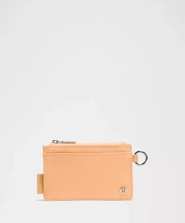 lululemon – Clippable Card Case Wallet – Color Orange