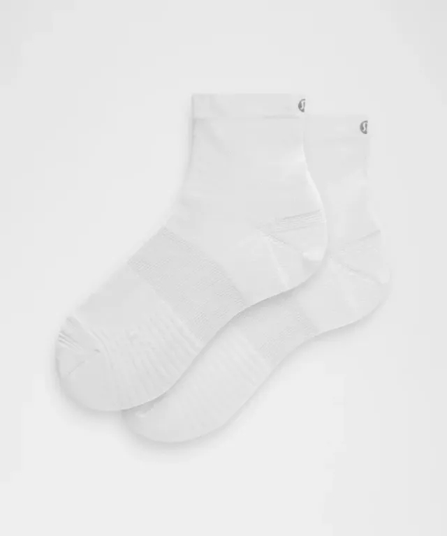 lululemon – Unisex Power Stride Ankle Socks – Color White – Size L