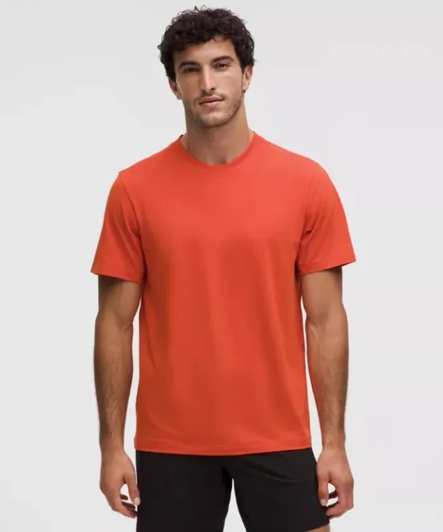 lululemon – Men's Zeroed In Short-Sleeve Shirt – Color Orange – Size L