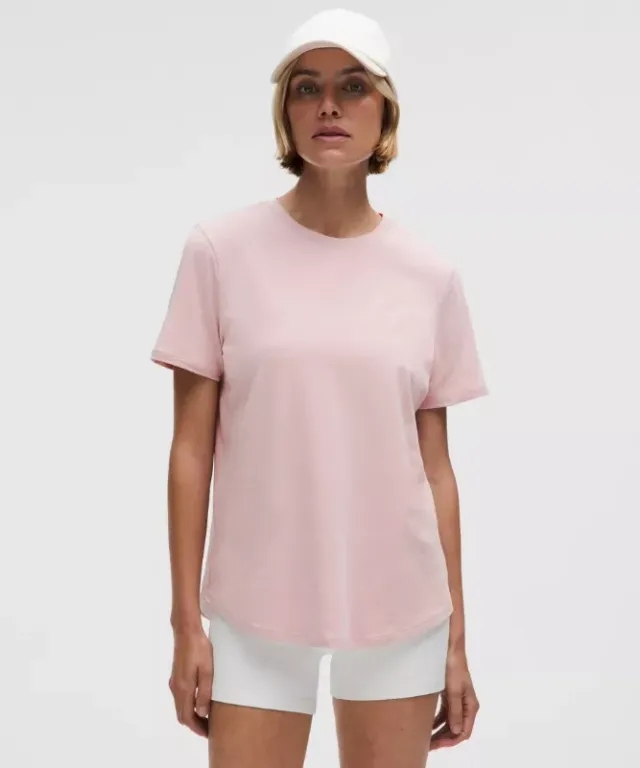 lululemon – Women's Love Curved-Hem Crewneck T-Shirt – Color Pink – Size 0