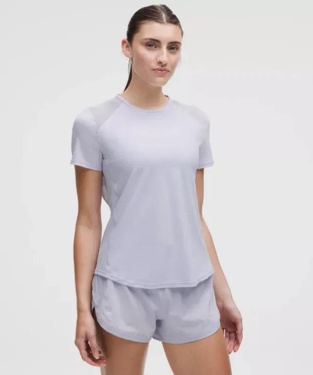 lululemon – Women's Sculpt Cross-Vent Short-Sleeve Shirt – Color Blue – Size 10