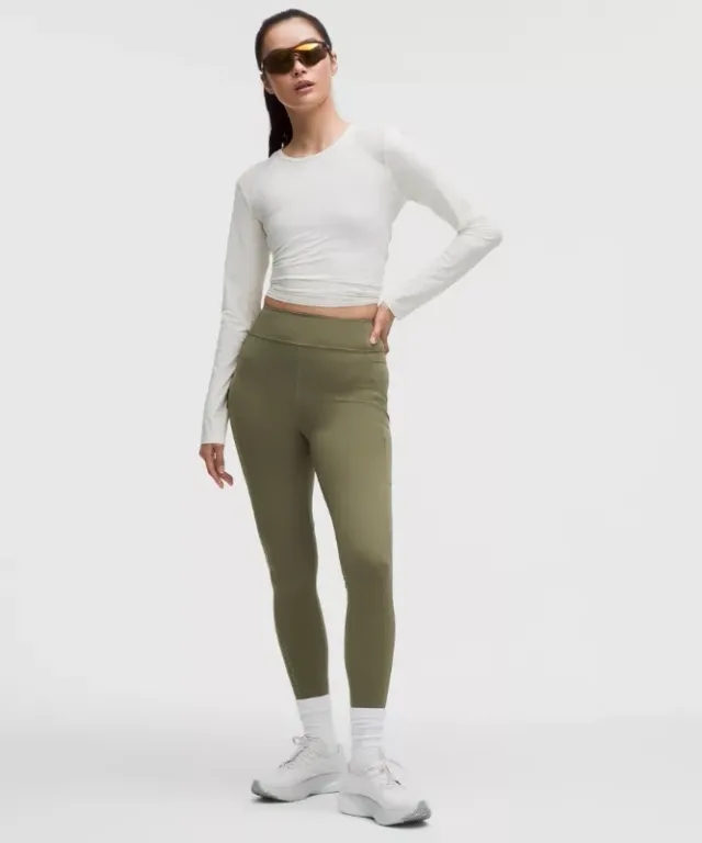 lululemon – Women's Fast and Free High-Rise Tight Leggings Light – 25" – Color Green – Size 0