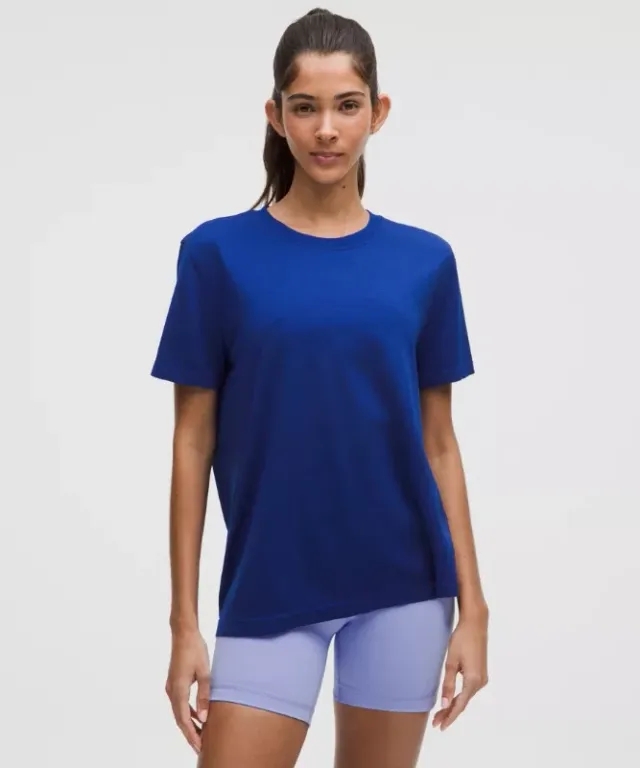 lululemon – Women's Swiftly Relaxed Short-Sleeve Shirt Fit – Color Blue – Size 0