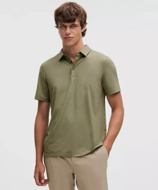 lululemon – Men's Evolution Short-Sleeve Polo Shirt – Color Green – Size L