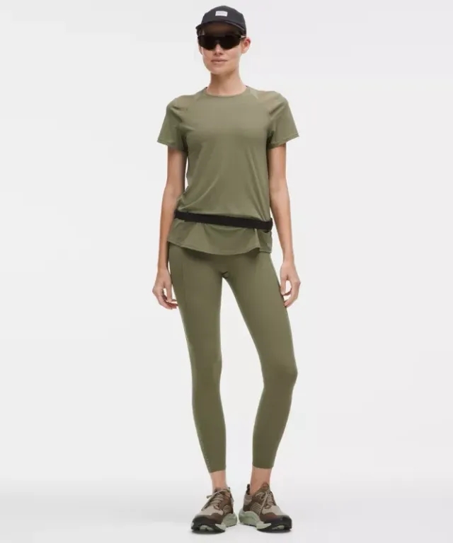lululemon – Women's Fast and Free High-Rise 1-Pocket Tight Leggings Evolve – 25" – Color Green – Size 0
