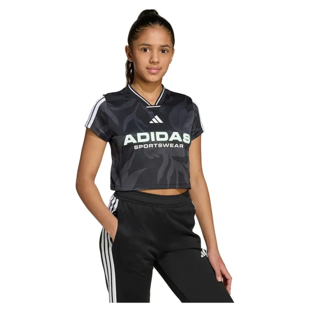 Adidas House Of Tiro Colors Of Football Crop Short Sleeve T-shirt