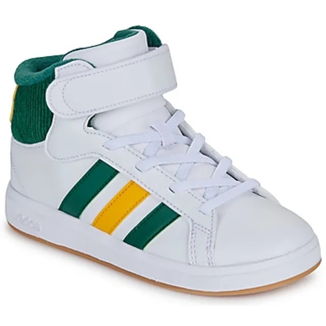 adidas  GRAND COURT MID K  boys's Children's Shoes (High-top Trainers) in White