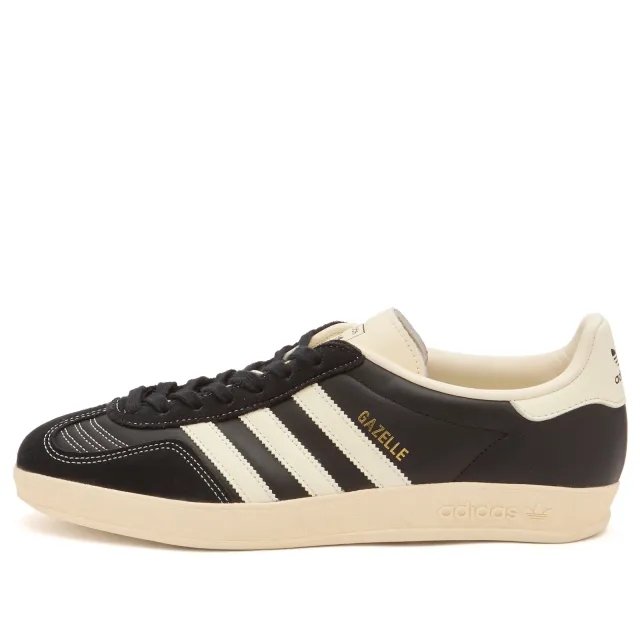 adidas Originals Adidas Men's Gazelle Indoor Sneaker Core Black Cream White/Gold