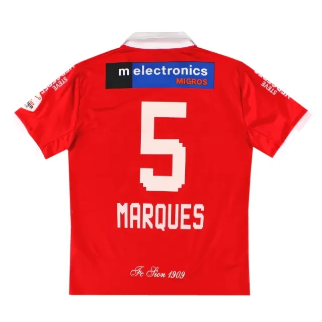 2013-14 FC Sion Errea Away Shirt Marques #5 L - Other European Clubs / Excellent 