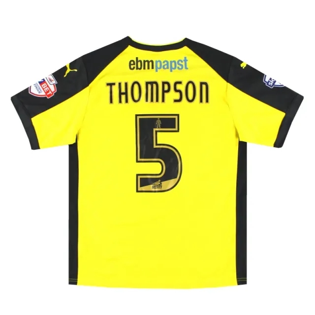 2014-15 Colchester United Puma Match Issue Away Shirt Thompson #5 L - Colchester United / Excellent 