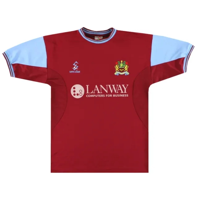 2001-02 Burnley Super League Home Shirt M - Burnley / Excellent 
