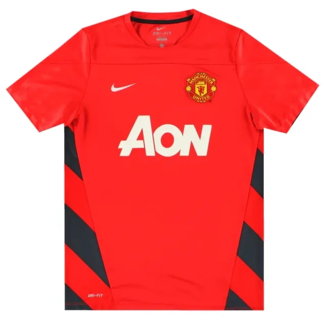 2013-14 Manchester United Nike Training Shirt L - Manchester United / Excellent 