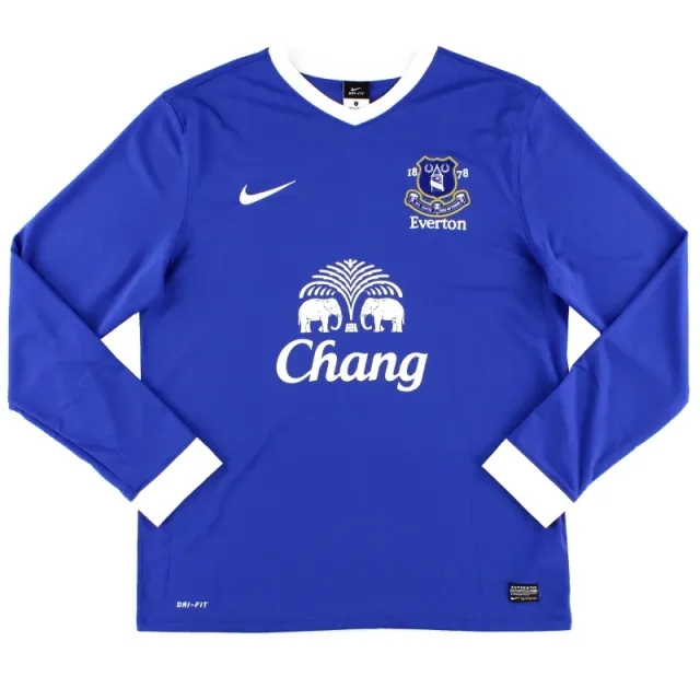 2012-13 Everton Nike Home Shirt L/S L - Everton / Very good 