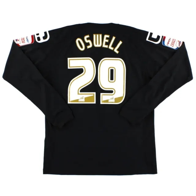 2011-12 Crewe Alexandra Carbrini Match Issue Away Shirt Oswell #29 L/S L - Crewe Alexandra / Excellent 