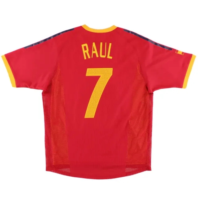 2002-04 Spain Player Issue Home Shirt Raul #7 *Mint* M - Spain / Mint 