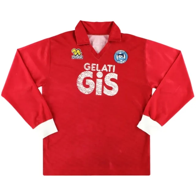 1991-92 Pescara Pienne Match Issue Away Shirt #15 L/S XL - Other Italian Clubs / Excellent 