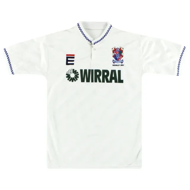 1990 Tranmere Rovers 'Wembley 1990' Home Shirt M - Tranmere Rovers / Excellent 
