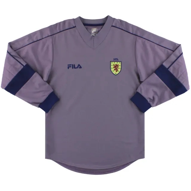 2001-03 Scotland Fila Goalkeeper Shirt S - Scotland / Excellent 