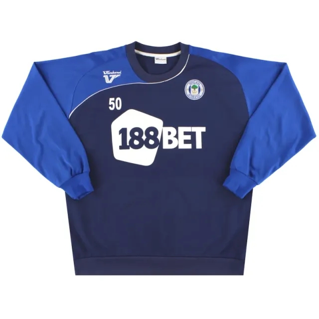 2009-10 Wigan Vandanel Player Issue Sweatshirt #50 L - Wigan / Excellent 