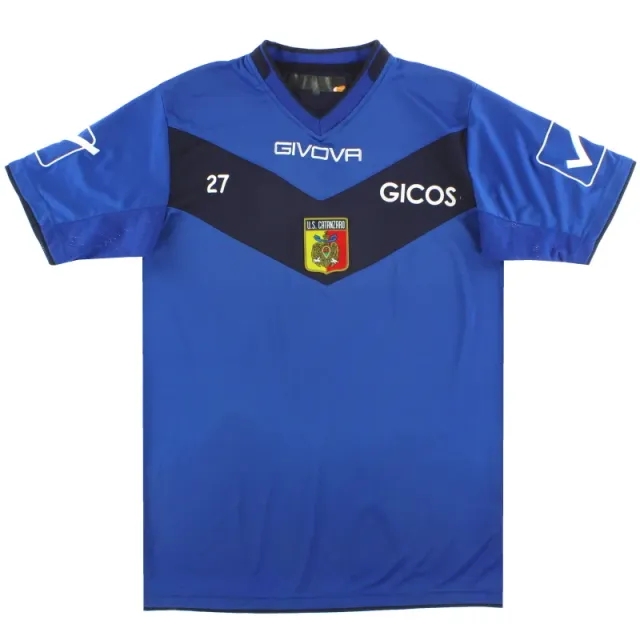 2014-15 U.S. Catanzaro Givova Player Issue Training Shirt #27 M - Other Italian Clubs / Excellent 