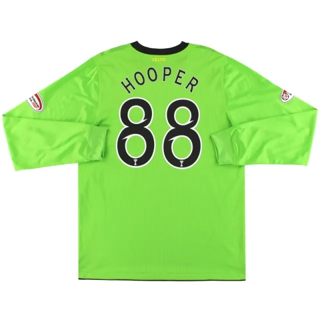 2010-11 Celtic Nike Match Issue Away Shirt L/S Hooper #88 *Mint* XL - Celtic / Mint 
