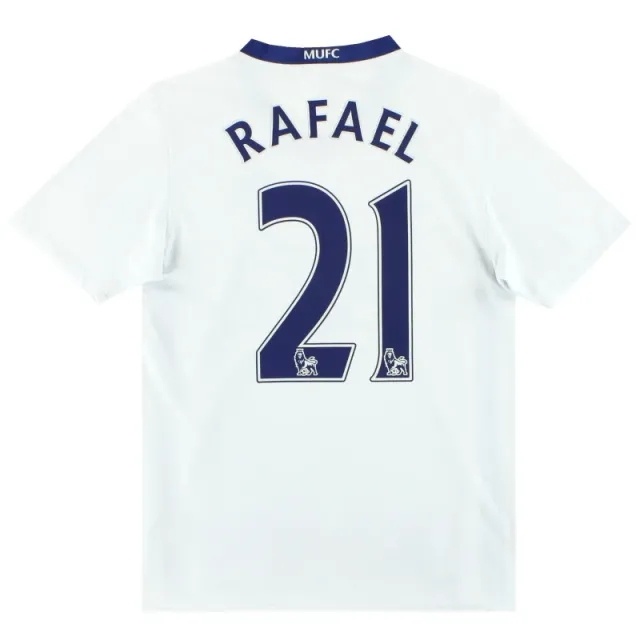 2008-10 Manchester United Nike Away Shirt Rafael #21 L.Boys - Manchester United / Very Good 