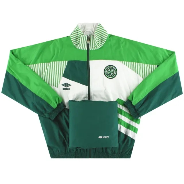 1991-92 Celtic Umbro Player Issue Presentation Tracksuit Jacket M - Celtic / Excellent 